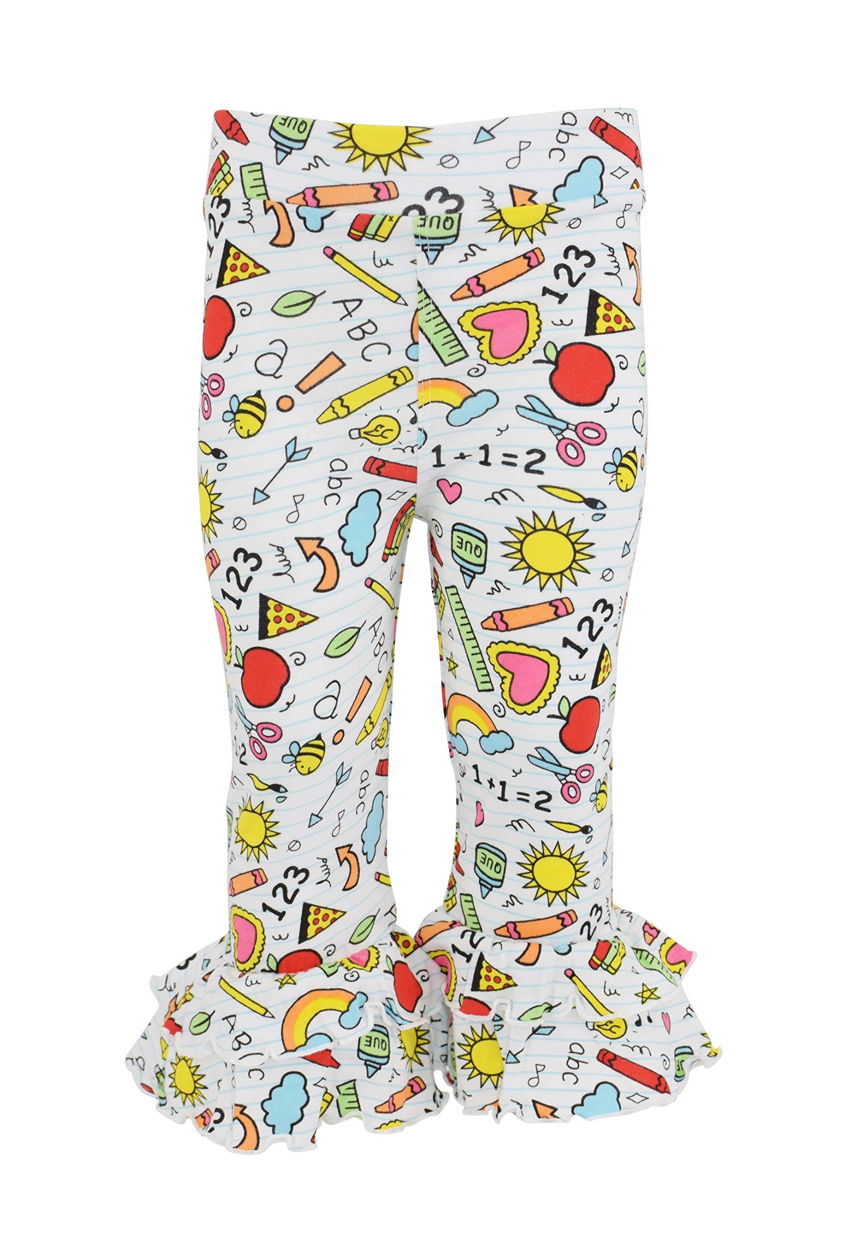 Baby Girls 2-Piece Ruffle Leggings & Shirt Set for Toddler Playtime