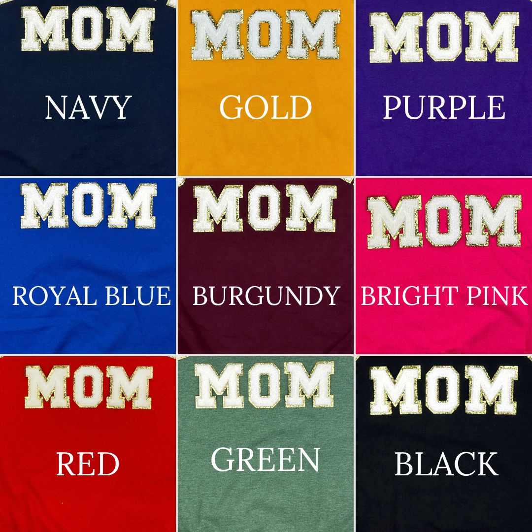 Baseball Mom Chenille Patch Sweatshirt - Comfortable Pullover for Baseball Moms - Perfect for Games, Practices & Team Spirit