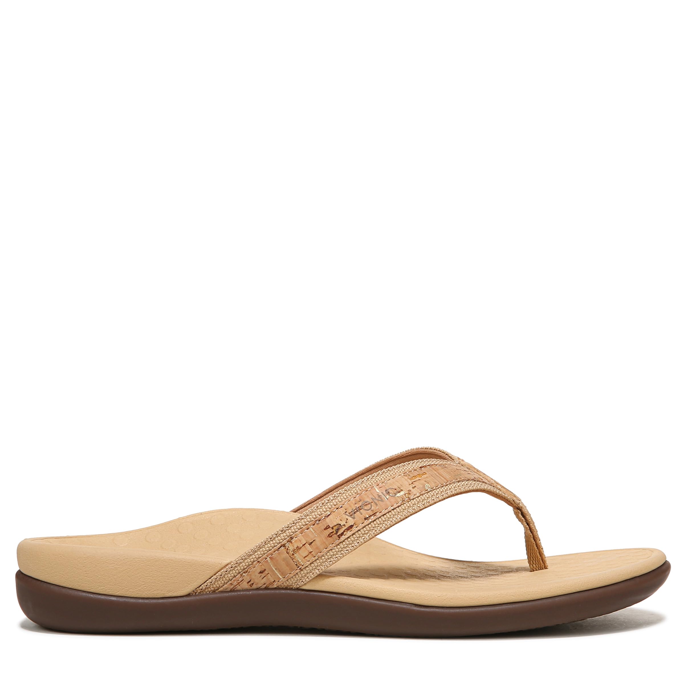 Vionic Women's Tide Toe Post Sandals - Orthotic Arch Support, Comfortable Flip Flops for Plantar Fasciitis Relief - Perfect for Beach, Pool & Summer Walking