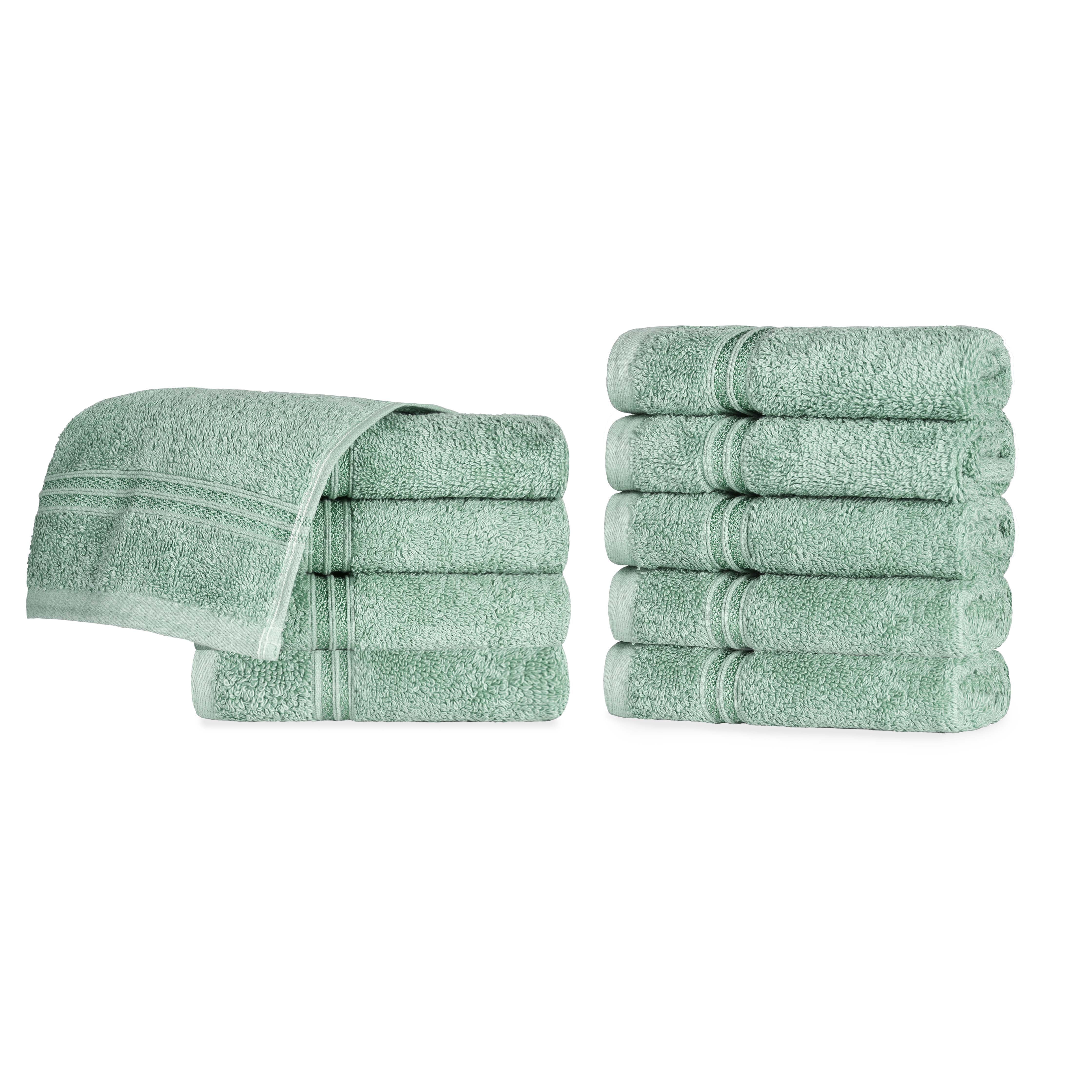 Premium Egyptian Cotton Face Towels - Ultra Soft & Highly Absorbent Bath Towel Set of 10 | Gentle for Sensitive Skin, Perfect for Spa, Gym & Luxury Bathroom Essentials