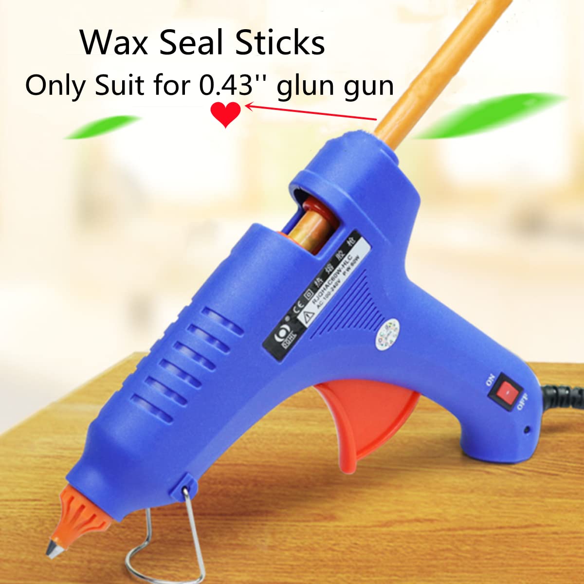 ONWINPOR 8PCS Red Wax Sealing Sticks for Wax Seal Stamp - 0.43