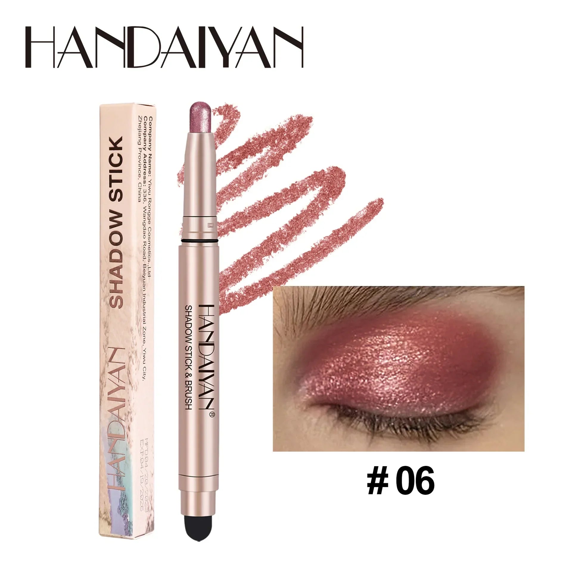 Metallic Eyeshadow Stick - Long Lasting, Waterproof & Highly Pigmented Eye Makeup for Everyday Wear & Party Looks