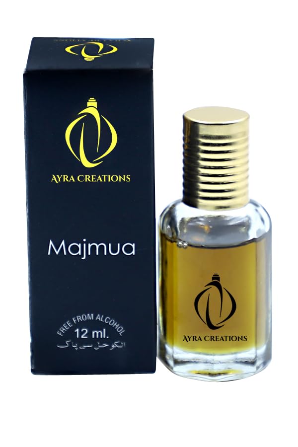 Majmua Strong Original Attar Perfume Oil - 12ml Long Lasting Arabian Fragrance (24 Hours) with Free Gift - Unisex Scent for Daily Wear, Special Occasions & Gifting