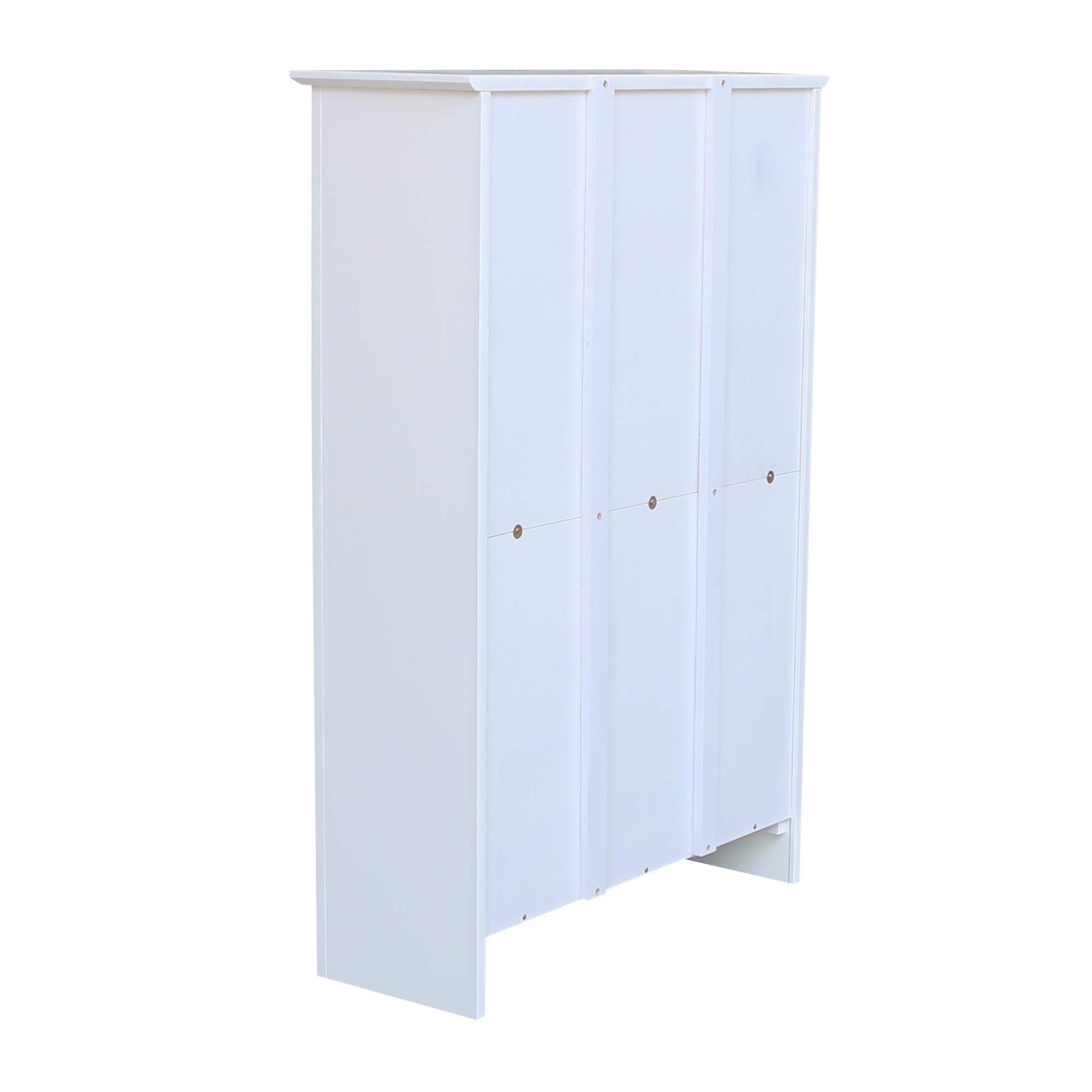 International Concepts 4-Shelf Shaker Bookcase - 48 Inch Height White Wooden Bookcase for Living Room, Office, or Library Storage