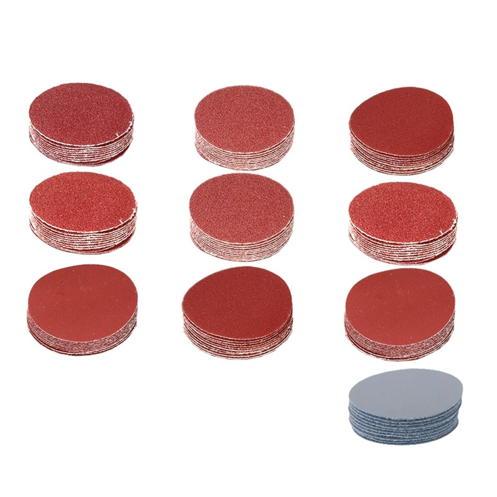 LF&LQEW 3 Inch (76mm) Sanding Discs Set - 100pcs Buffing Sheets with 80-3000 Grit for Wood, Metal & Auto Polishing - Ideal for DIY Projects & Professional Finishing Work