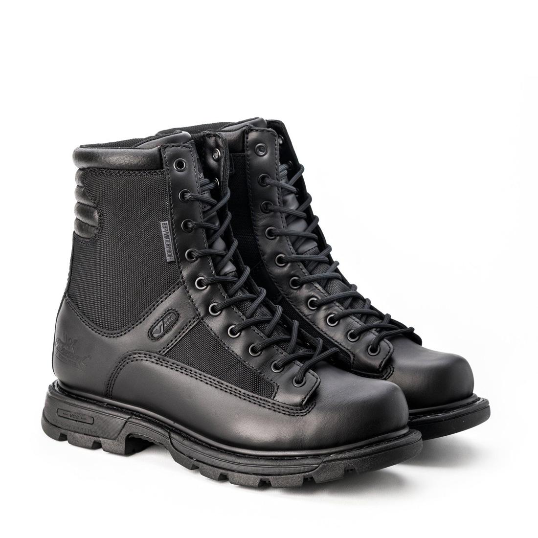 GenFlex2 Series 8 Tactical Waterproof Zip Boots - Black Military Combat Boots for Hiking, Outdoor Adventures & Work Safety