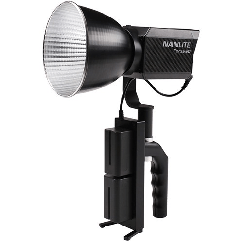 Nanlite Forza 60 Battery Grip - Professional LED Light Power Solution for Photography & Videography - Perfect for Studio, On-Location, and YouTube Content Creation