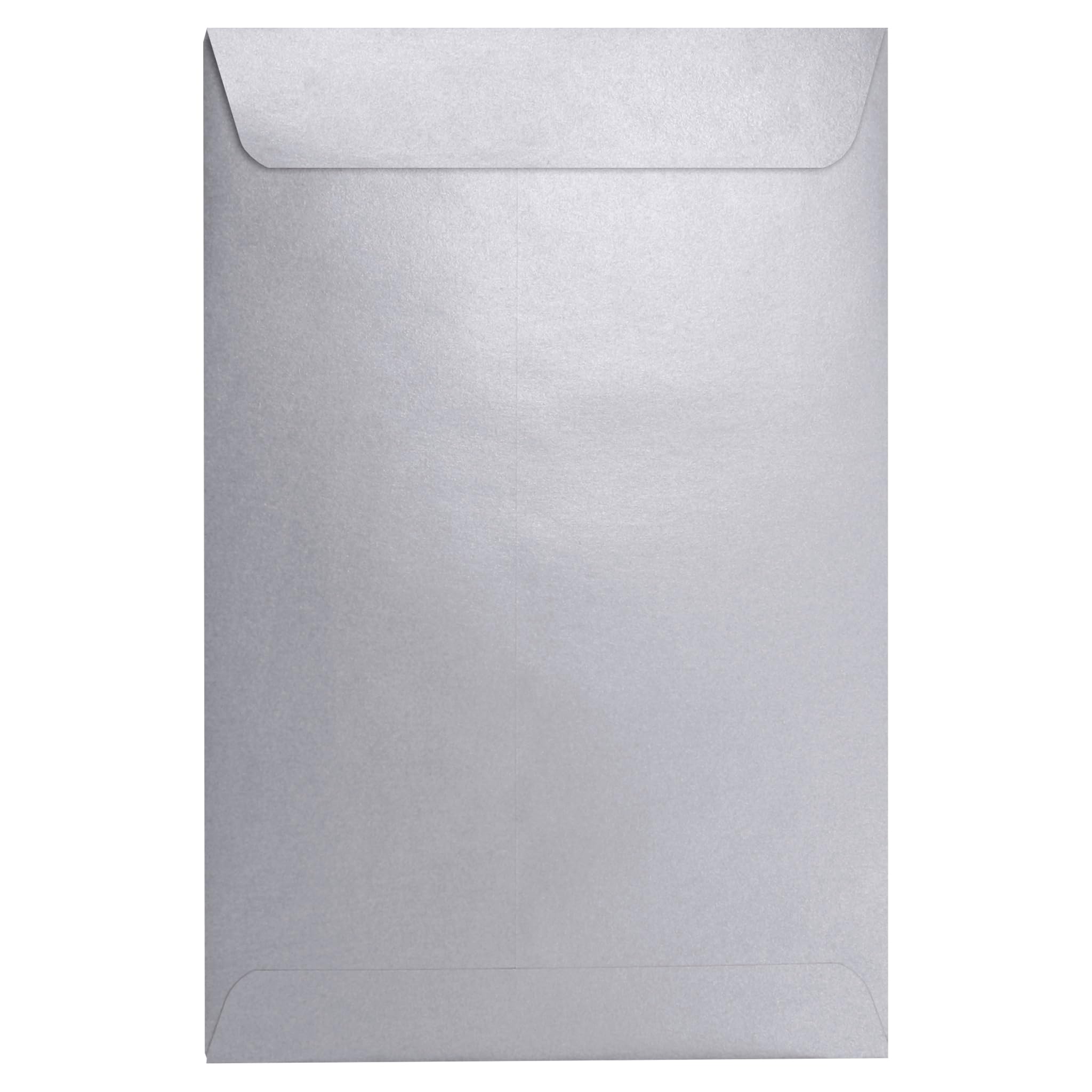 Premium LUXPaper 6 x 9 Open End Envelopes - Silver Metallic, 80lb Text Weight, 1000 Count | Peel & Press Seal for Easy Use | Perfect for Wedding Invitations, Business Correspondence & Mailing Needs