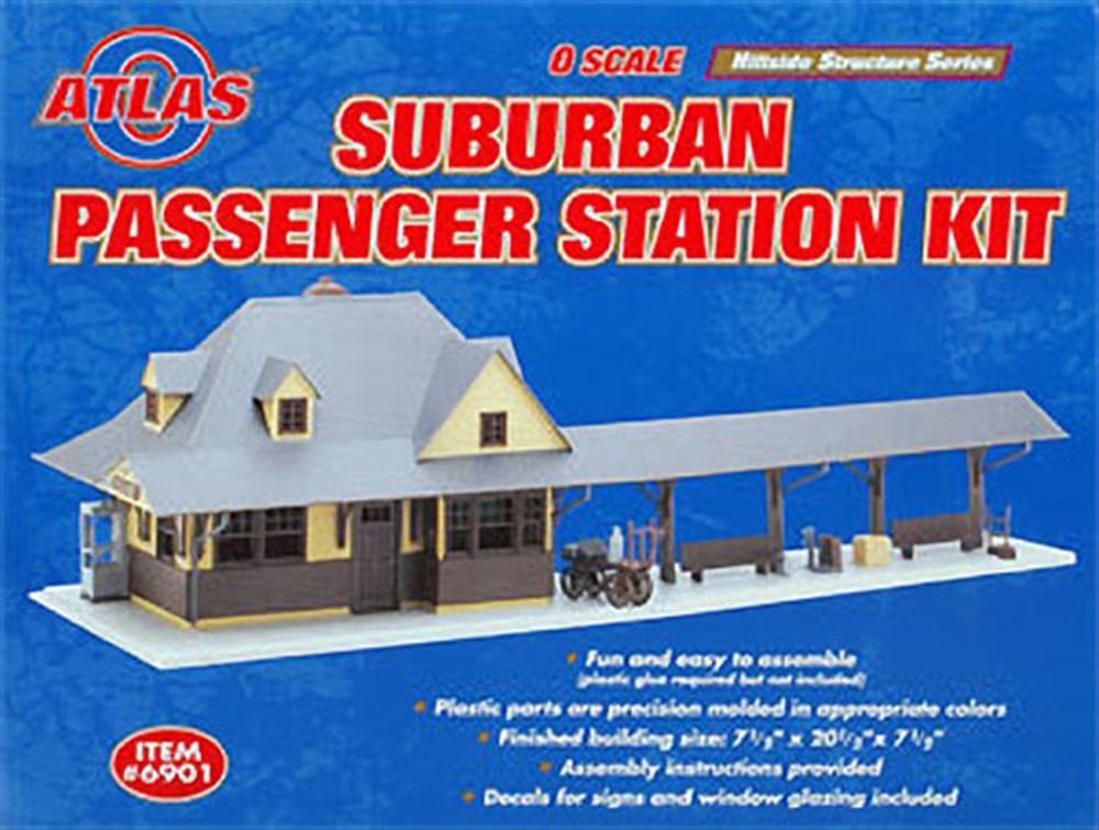 Atlas O Scale Model Train Kit - Suburban Passenger Station Building for Model Railroad Layouts | Perfect for Train Enthusiasts & Collectors | Great for Dioramas, Displays & Scenery Building