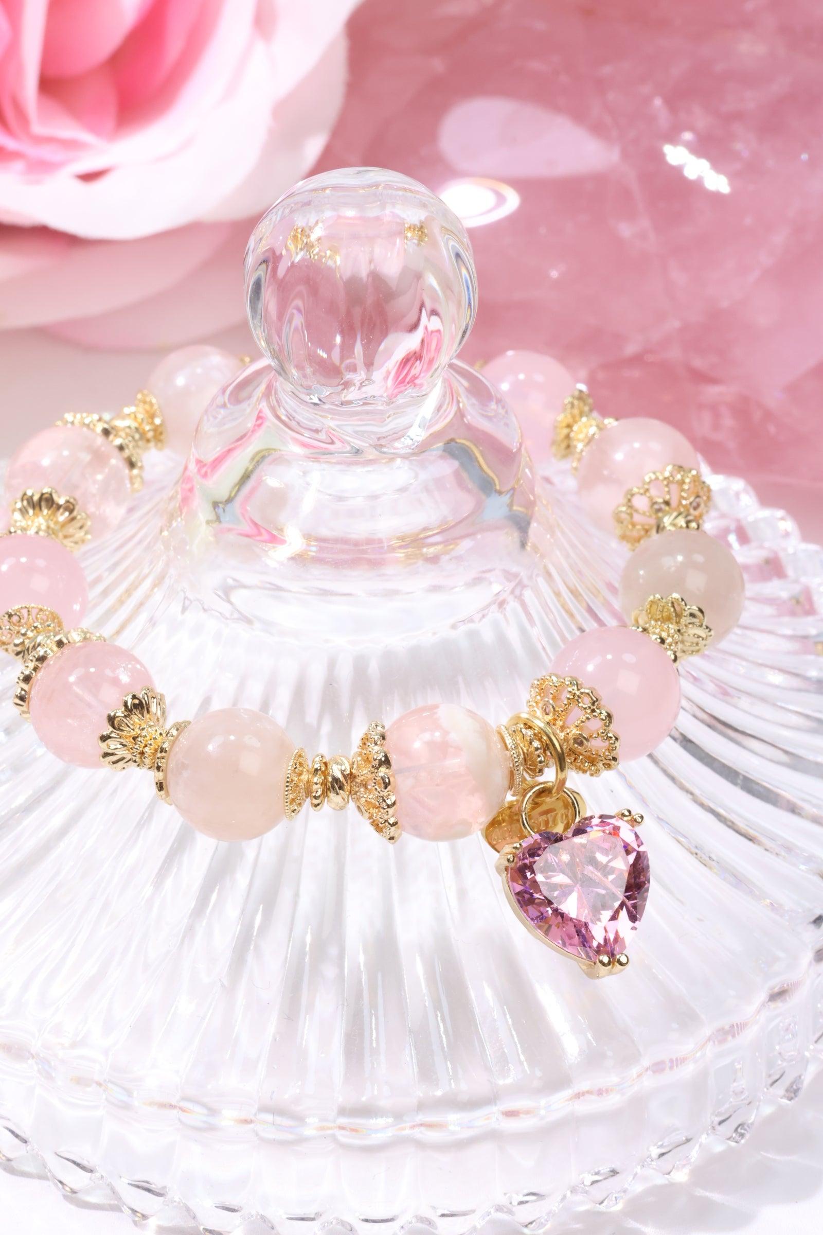 ACD × Baby Rose Pink Bracelet for Women - Elegant & Dainty Jewelry Gift for Valentine's Day, Anniversary & Special Occasions