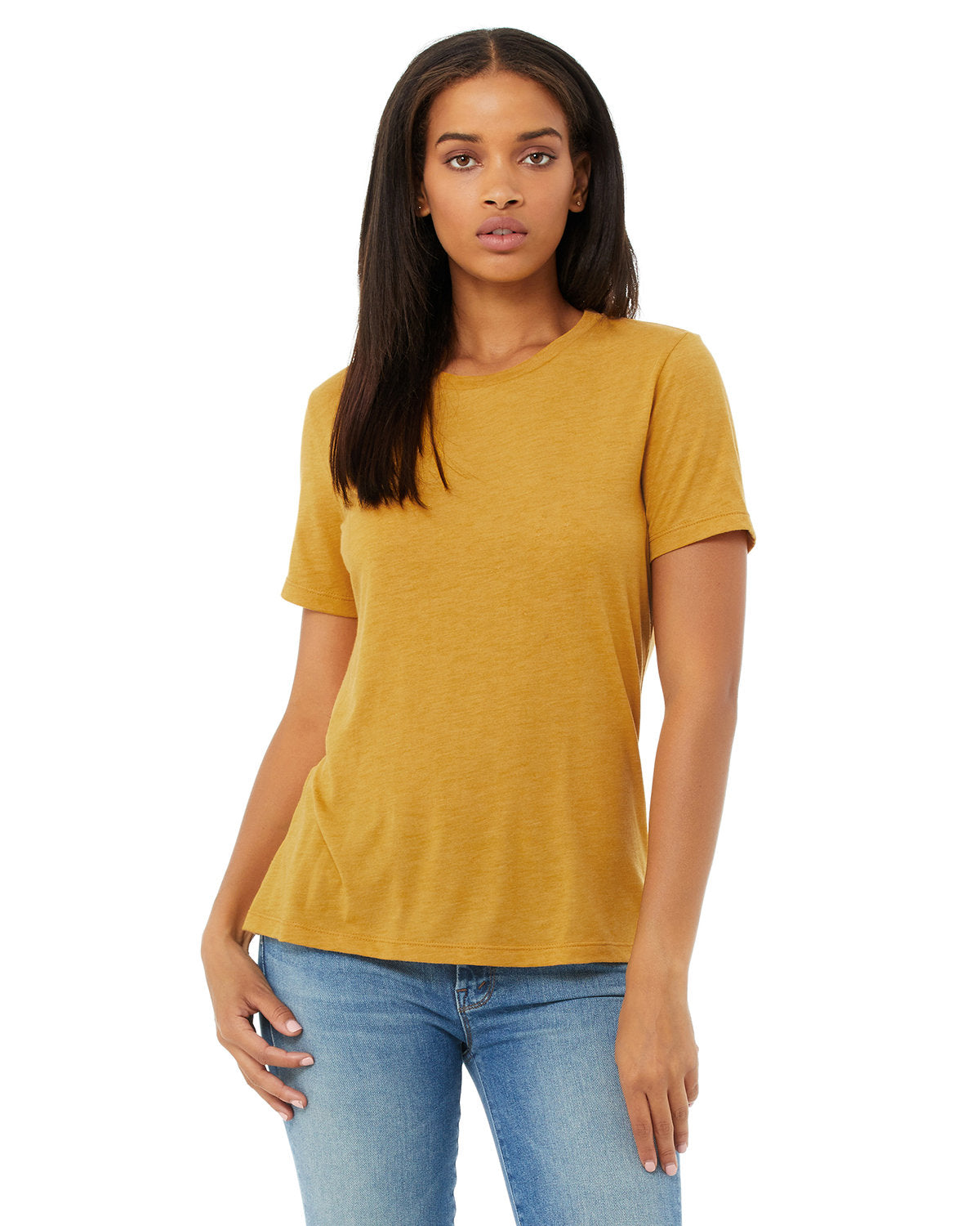 Bella + Canvas 6413 Women's Relaxed Fit Triblend T-Shirt - Soft Comfortable Casual Tee for Everyday Wear, Gym, Yoga & Lounge