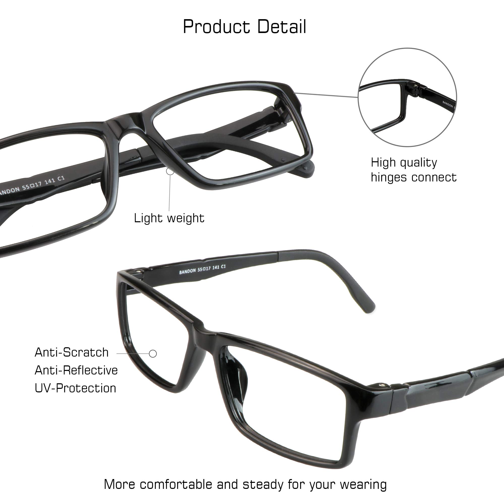 VisionGlobal Blue Light Blocking Glasses for Women & Men - Anti Eyestrain Computer Reading Glasses with UV Protection | Perfect for Office Work, Gaming & Screen Time