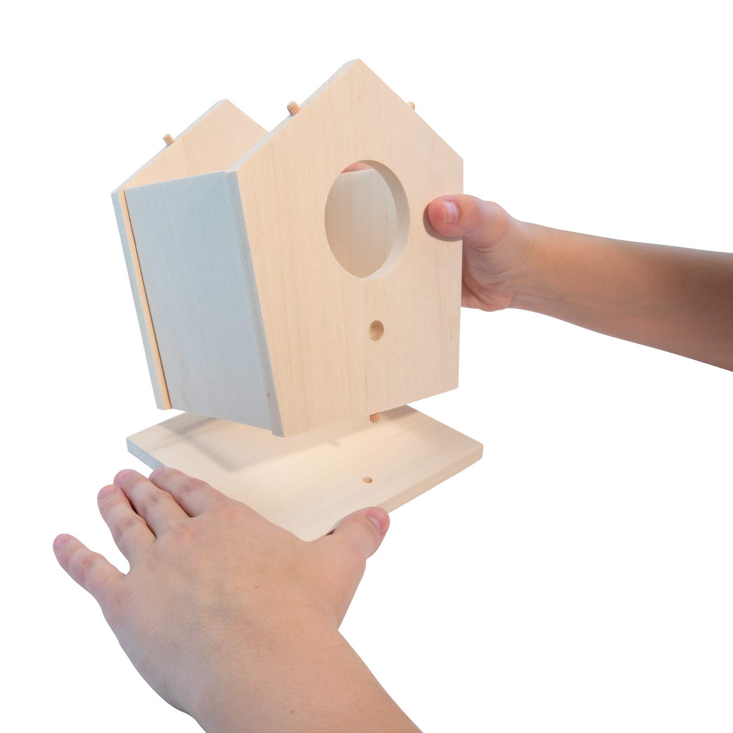 **MindWare DIY Birdhouse Kit for Kids - Wooden Craft Kit with Pre-Cut Wood Pieces & Art Supplies - Build & Paint Your Own Bird House - Ages 5+ - Perfect for Backyard Decor, Nature Exploration & Creative Play**