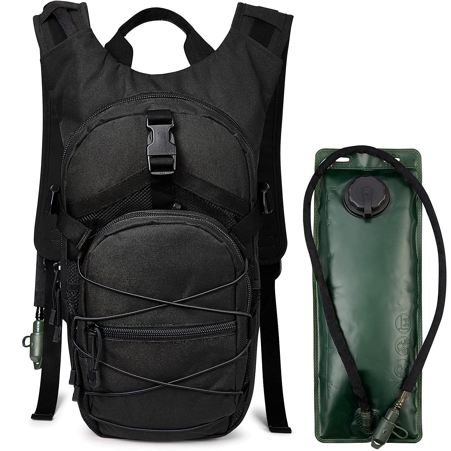 G4Free Lightweight Packable Shoulder Backpack with Hydration Pack - Perfect for Running, Hiking & Outdoor Sports | Water-Resistant Sports Backpack for Men & Women