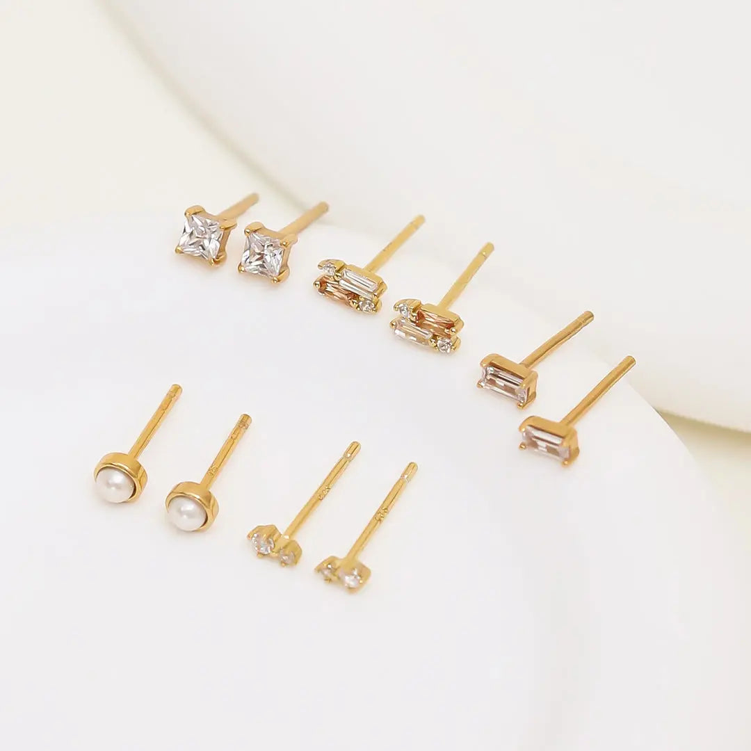 Vega Studs - Stylish Rhinestone Earrings for Women, Trendy Punk Gothic Jewelry for Parties, Concerts & Night Out