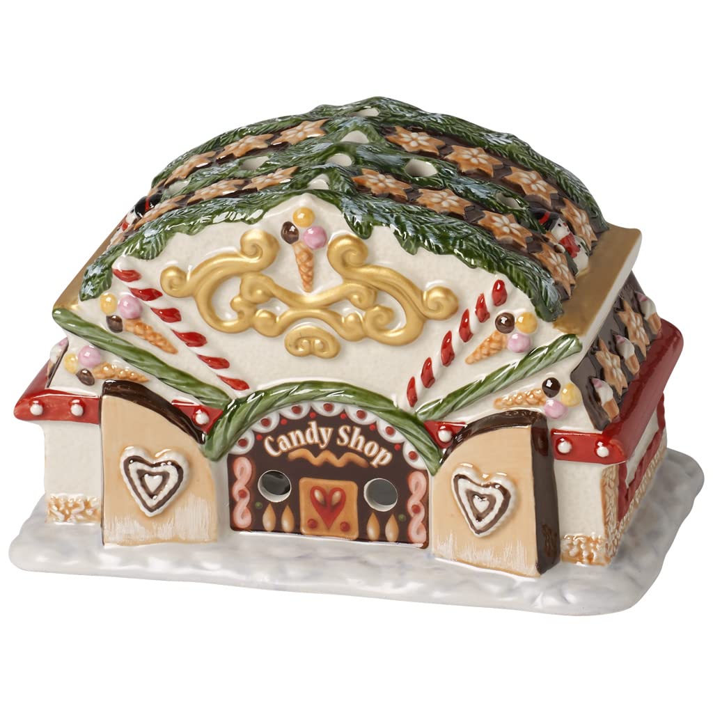 Villeroy & Boch Santa's Gifts Hard Porcelain Christmas Decoration Set - Colorful Holiday Tableware, 8.5 x 6.3 x 5.3 Inches - Perfect for Christmas Dinner, Gift Exchange & Festive Home Decor