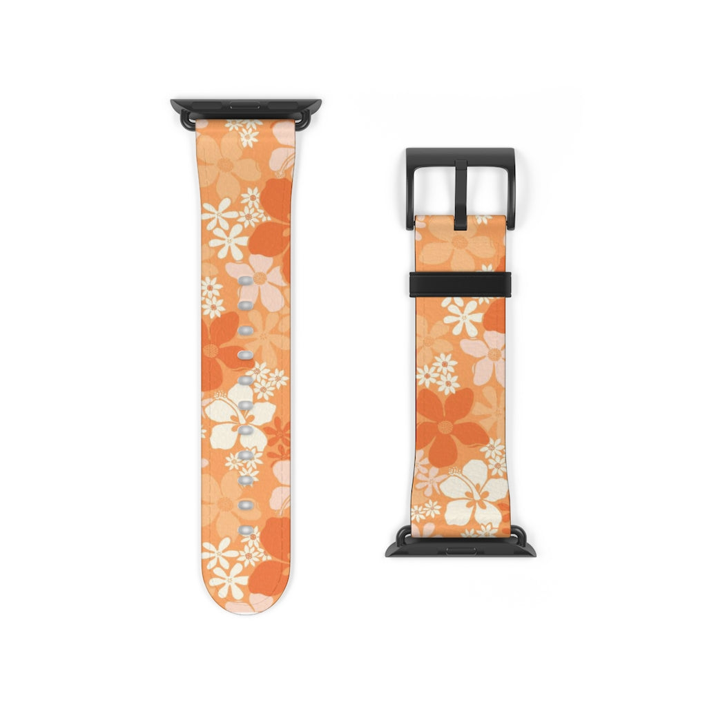 Groovy Pua Watch Band - Durable Silicone Replacement Strap for Apple Watch, Fitbit & Samsung - Perfect for Workouts, Swimming & Everyday Wear