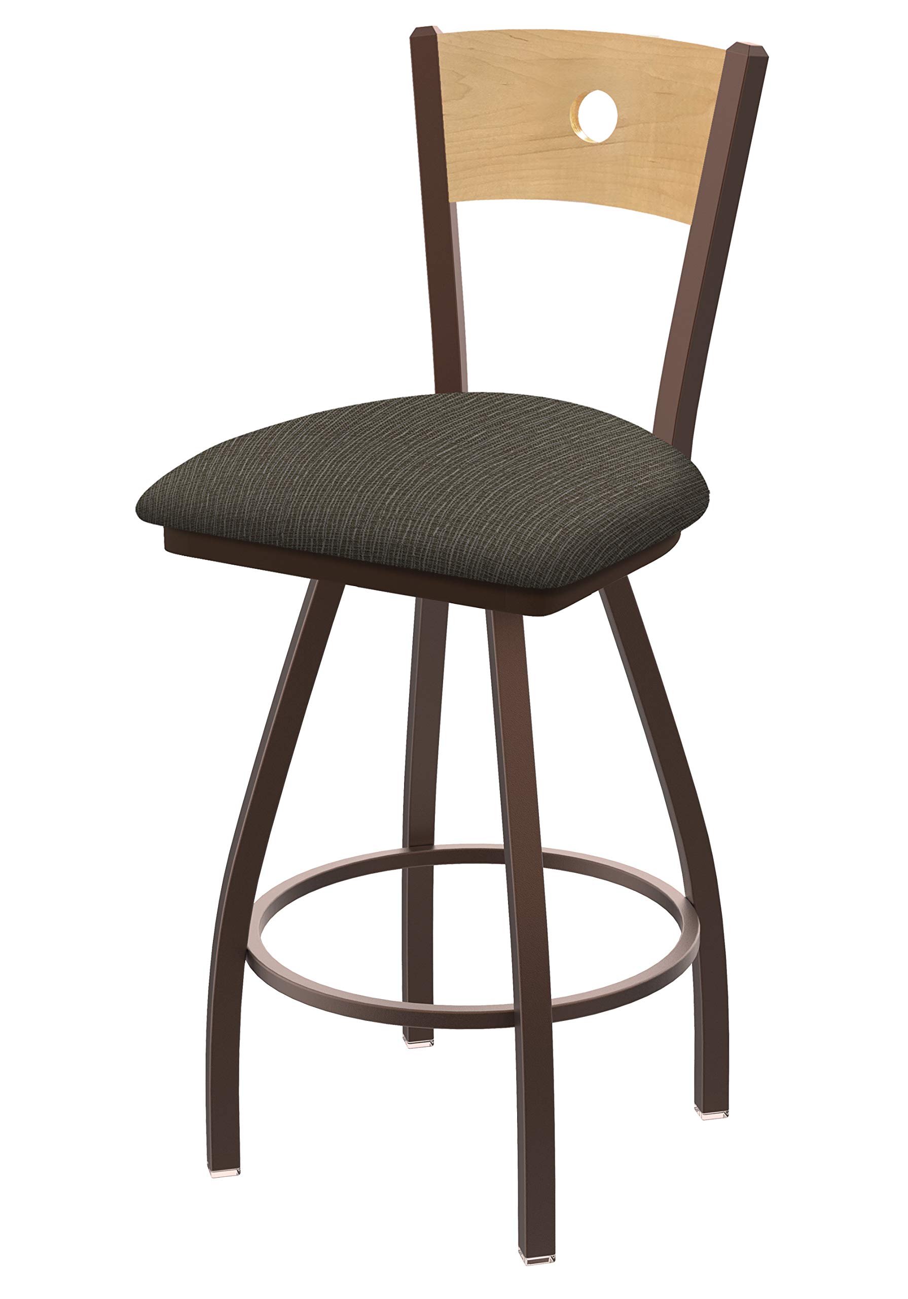 Holland Bar Stool Co. XL 830 Voltaire Swivel Bar Stool - Graph Chalice Finish - Adjustable Height Counter Stool for Kitchen Island, Home Bar & Dining Room