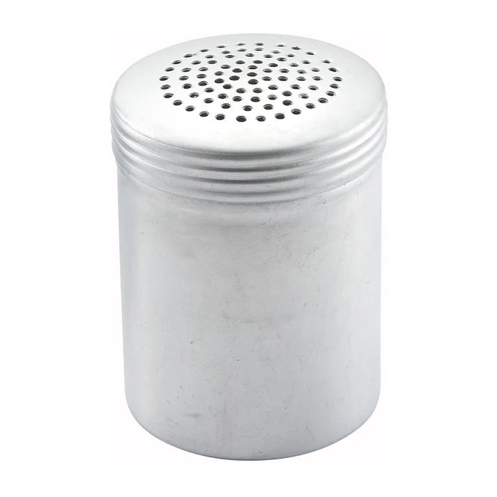 Winco 10 Oz Stainless Steel Dredger with Handle - Perfect for Baking, Bartending & Kitchen Use - ADRG 10H Salt/Pepper/Sugar Shaker for Restaurants & Home Cooking