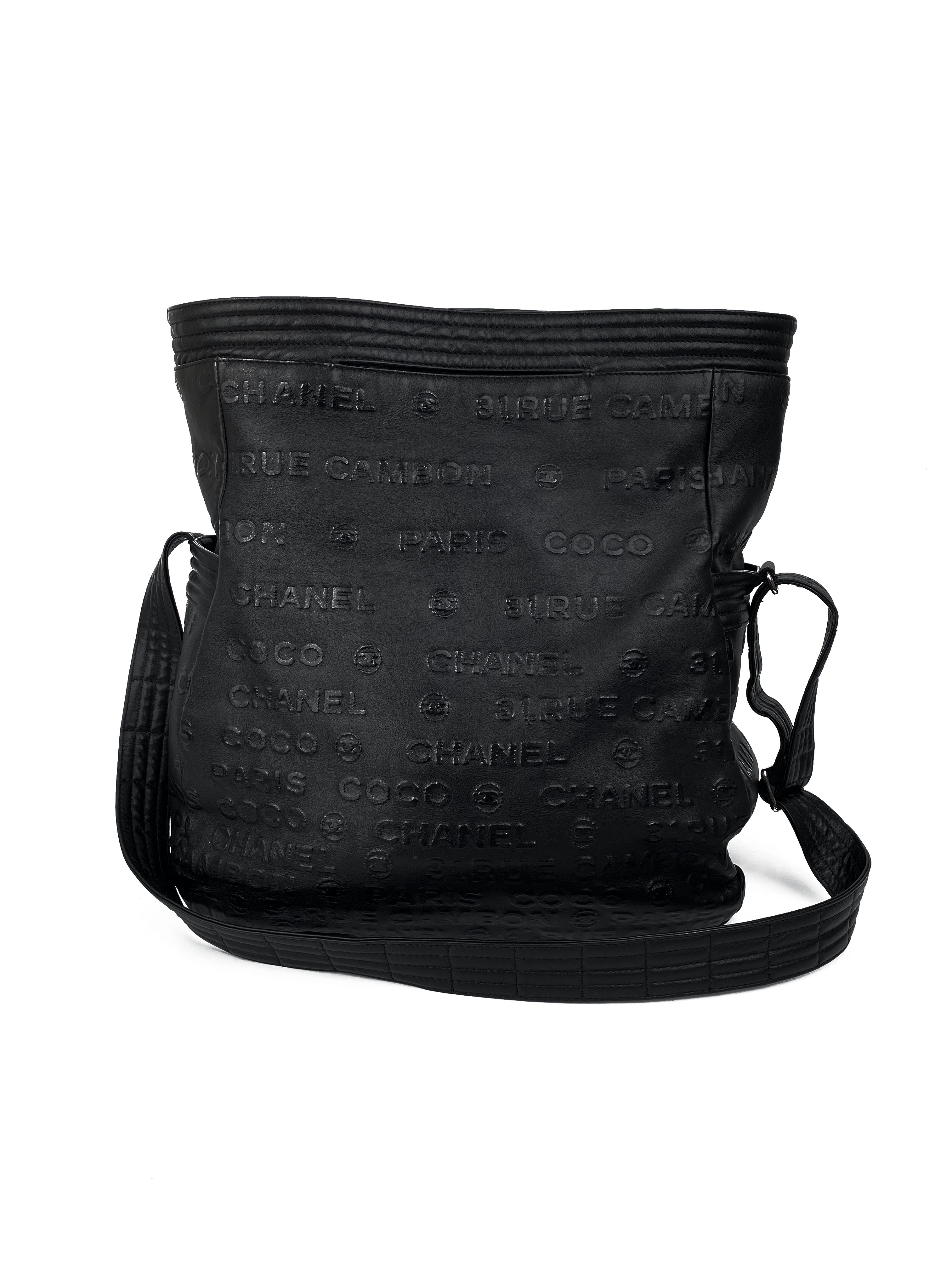 Chanel 31 Rue Cambon Black Leather Tote Bag for Women - Luxury Designer Handbag for Work, Travel & Everyday Use