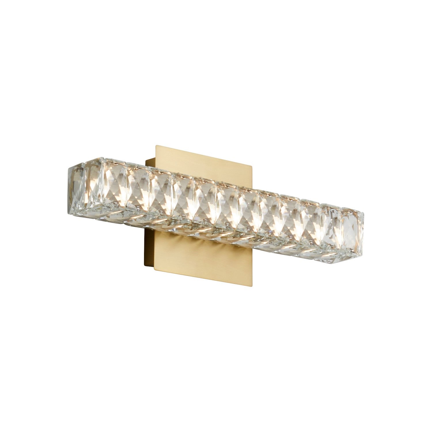 Oxygen Elan 3 572 40 Modern LED Wall Sconce Light Fixture in Aged Brass - Perfect for Bedroom, Living Room & Hallway Lighting