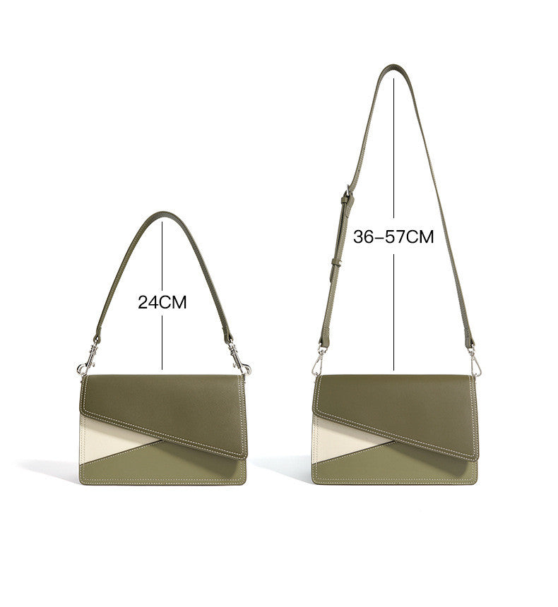 Modern Geometric Colorblock Crossbody Bag for Women - Stylish & Trendy Shoulder Purse for Work, Travel & Everyday Use