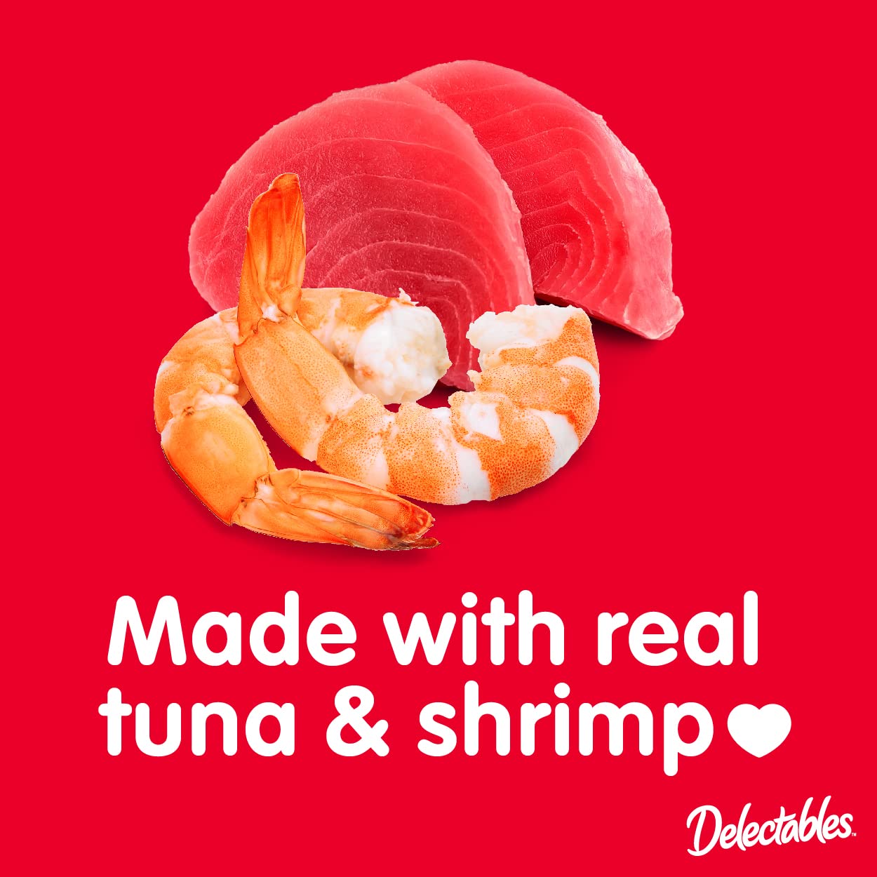 Delectables Bisque Lickable Wet Cat Treats - Tuna & Shrimp Flavor - 12 Pack - Healthy Snacks for Cats - Perfect for Bonding & Training