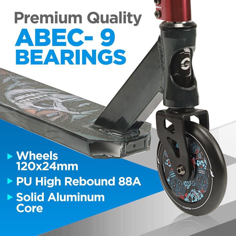 Pro Stunt Scooter for Kids & Adults - High Performance Freestyle Scooter for Tricks & Stunts - Durable & Lightweight for Skate Parks & Street Riding