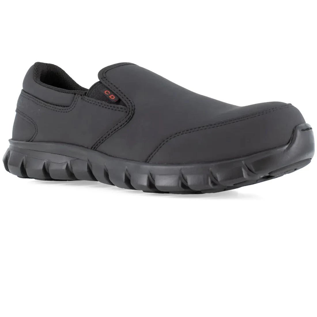 **Sublite Cushion Composite Toe Work Shoes for Men - Black Safety Shoes for Construction, Warehouse & Industrial Work - Lightweight & Comfortable**