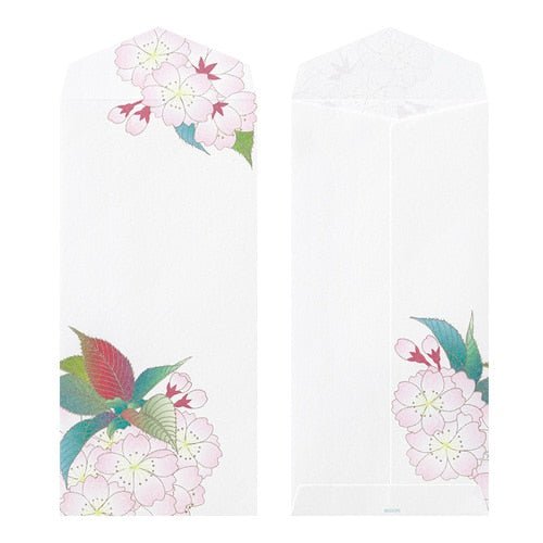 Seasons Silk Print Envelope Midori DESIGNPHIL - Elegant Japanese Style Stationery for Letter Writing, Gift Wrapping & Scrapbooking