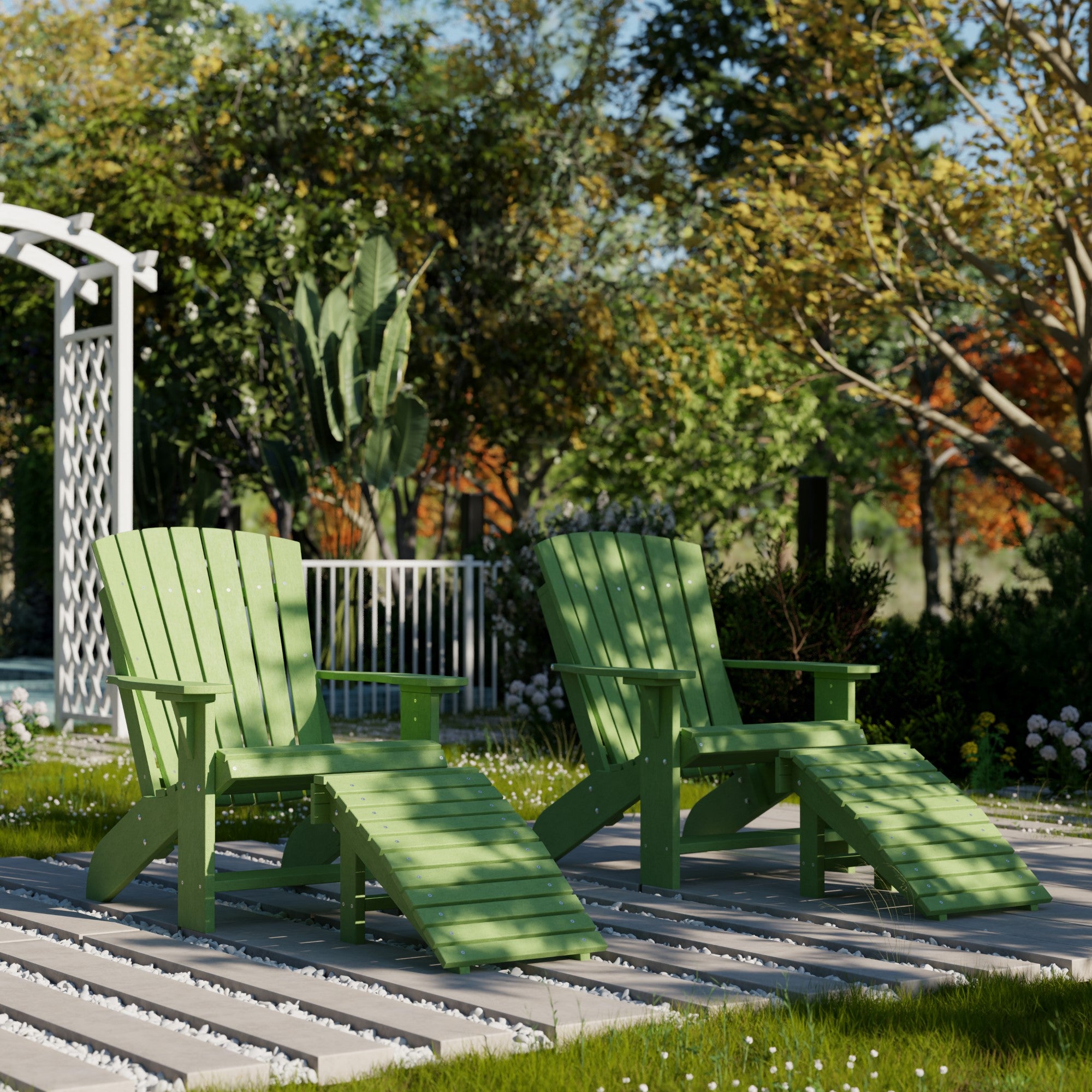Premium Heritage Adirondack Chair - Solid Wood Outdoor Patio Furniture for Garden, Deck, Poolside & Backyard Relaxation