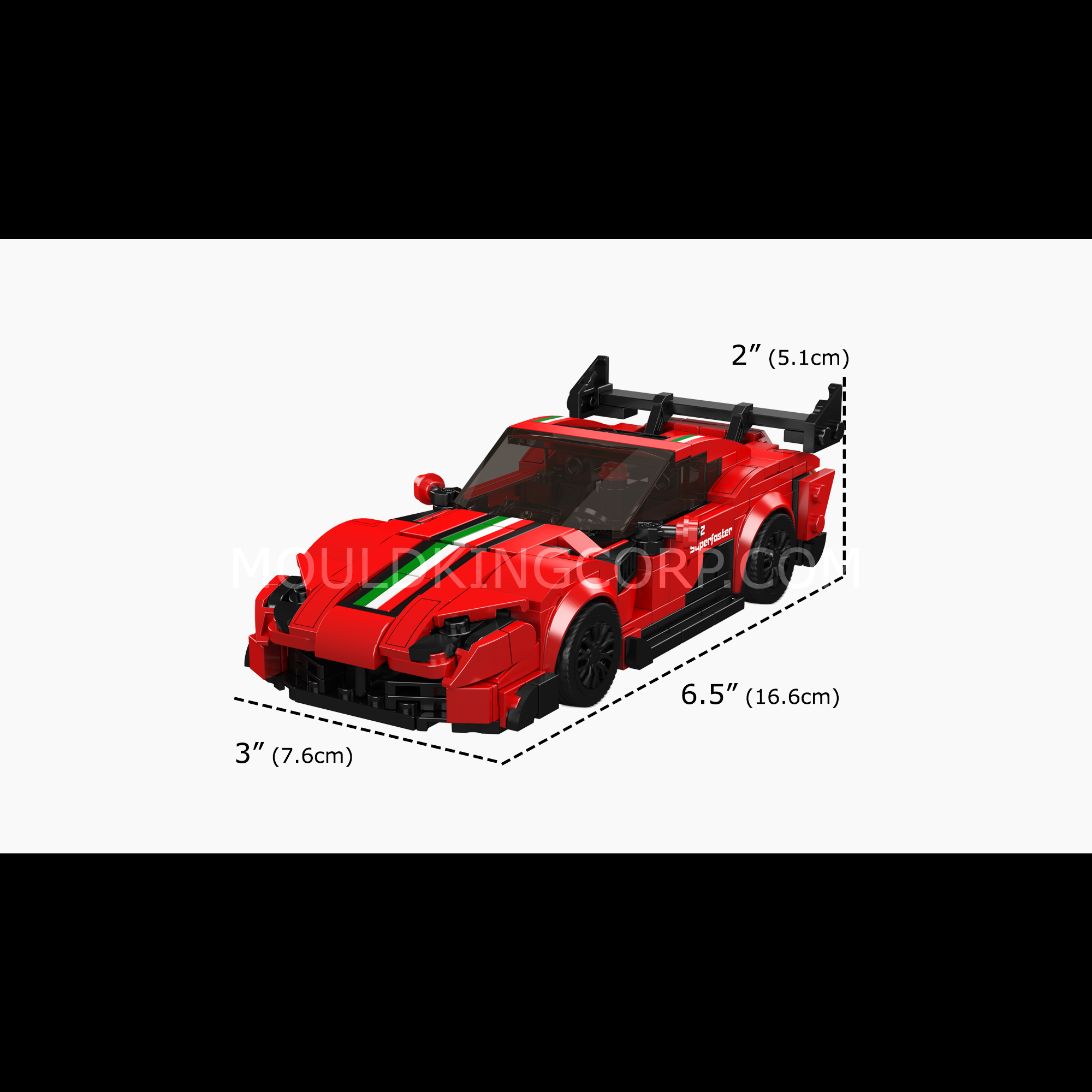 Mould King 27079 F8 1Z Supercar Model Building Kit - 449 Piece DIY Sports Car Construction Set for Adults & Teens | Perfect for STEM Learning, Gift Giving & Car Enthusiasts