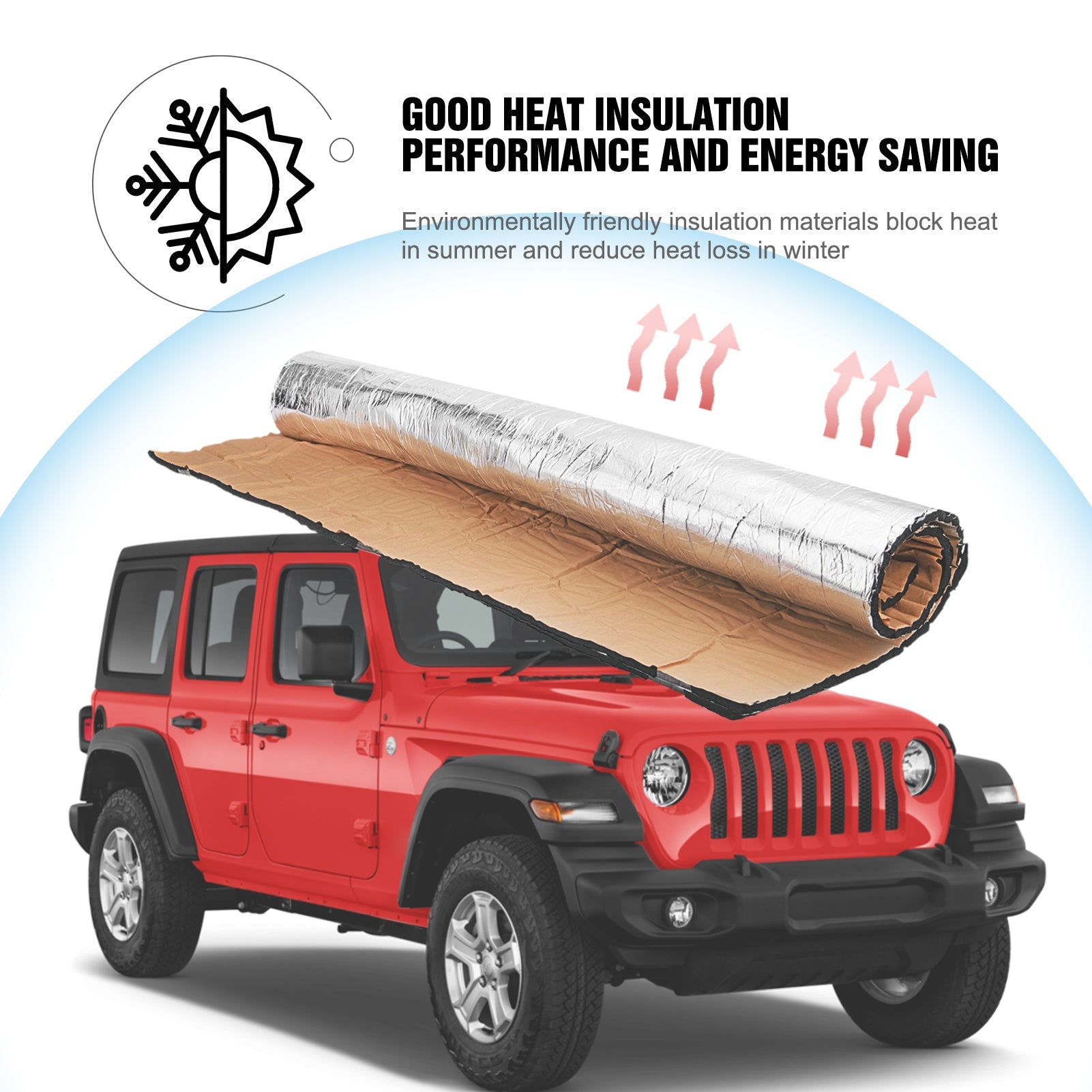 10mm 40x40 Motorcycle Engine Heat Shield Sound Deadener Mat - Noise Dampening & Thermal Insulation for Motorcycles, ATVs, Dirt Bikes - Reduce Engine Noise & Heat Transfer for Comfortable Riding