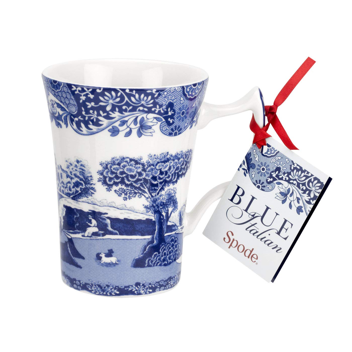Portmeirion BLI5123 White Ceramic Coffee Mugs - Elegant Tea & Coffee Cups for Home, Office, and Gifting - Perfect for Morning Brews, Afternoon Tea, and Housewarming Presents