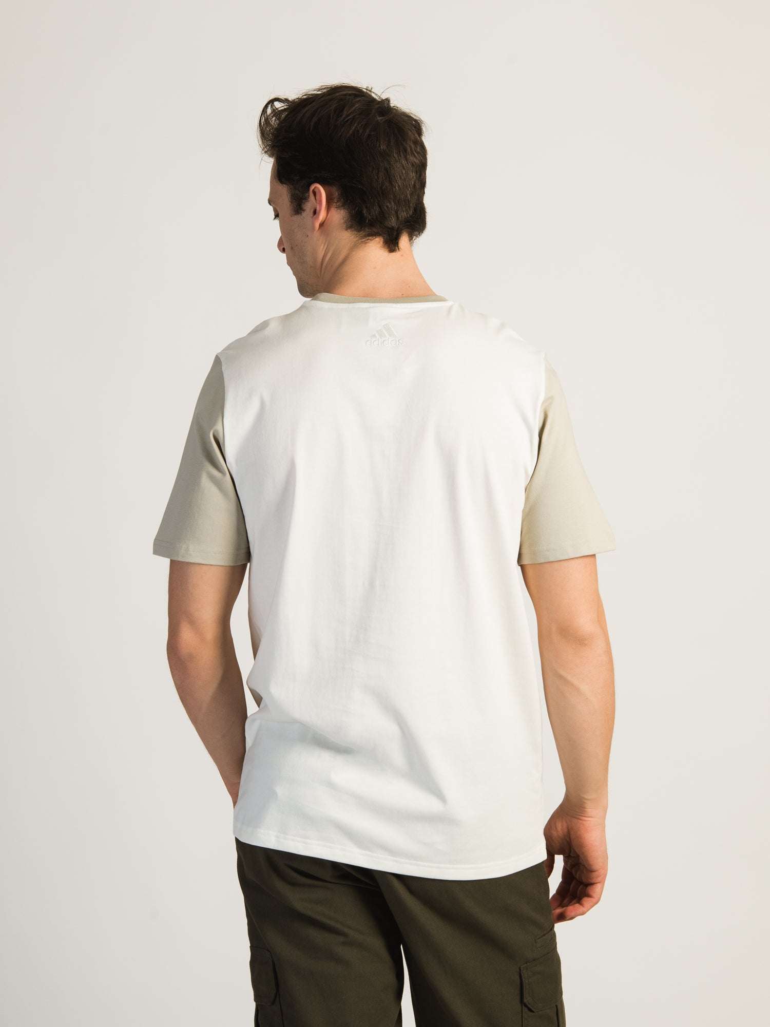 Adidas Essentials Big Logo Short Sleeve T-Shirt for Men - Comfortable Cotton Casual Tee - Perfect for Gym, Workout, and Everyday Wear