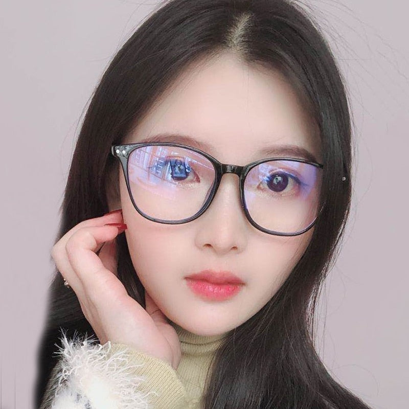 Ahora Unisex Full Rim Round Anti Blue Light Reading Glasses for Men & Women - Reduce Eye Strain for Computer, Phone & Reading Use