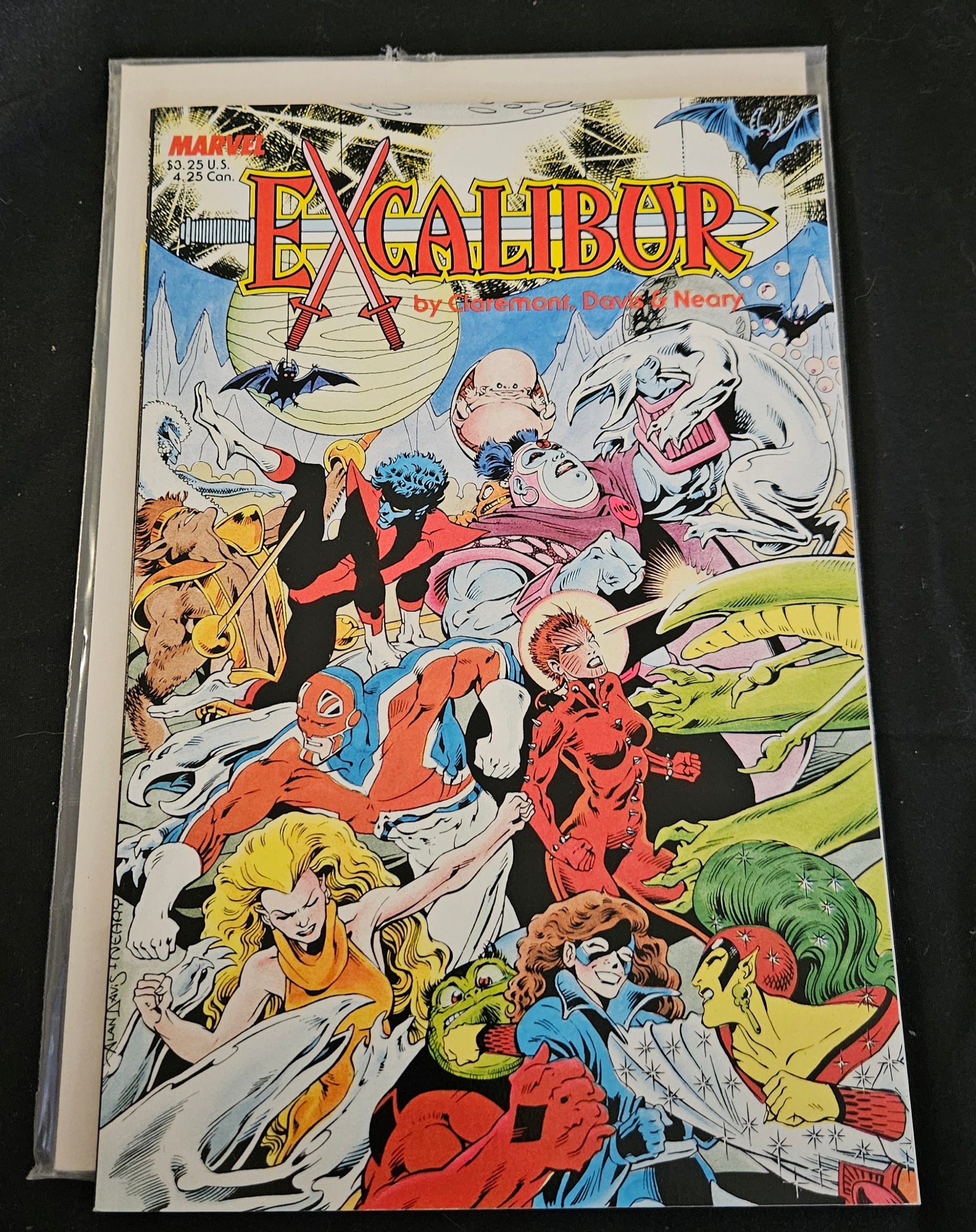 Excalibur: The Sword is Drawn (1988) Marvel Graphic Novel | First Appearance of Captain Britain | Near Mint Condition | Collectible Comic Book | Perfect for Marvel Fans & Comic Collectors | ISBN: 0-87135-337-7