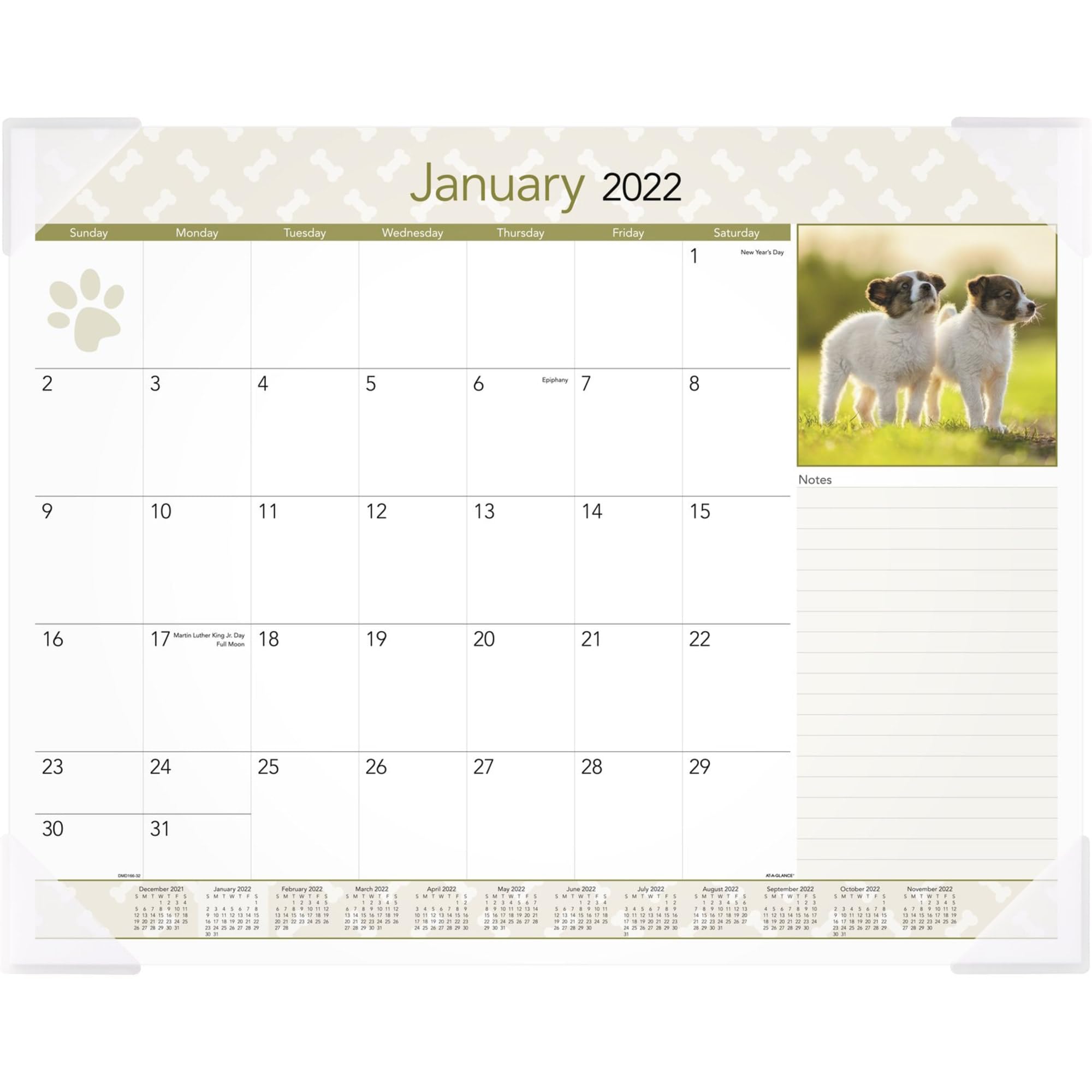 2023 AT-A-GLANCE Monthly Desk Calendar Planner - 21.75