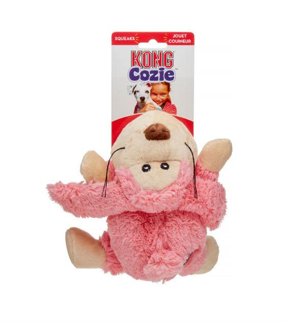Kong Cozie Floppy Dog Toy - Soft Plush Squeaky Chew Toy for Small & Medium Dogs - Perfect for Cuddling, Playtime & Anxiety Relief