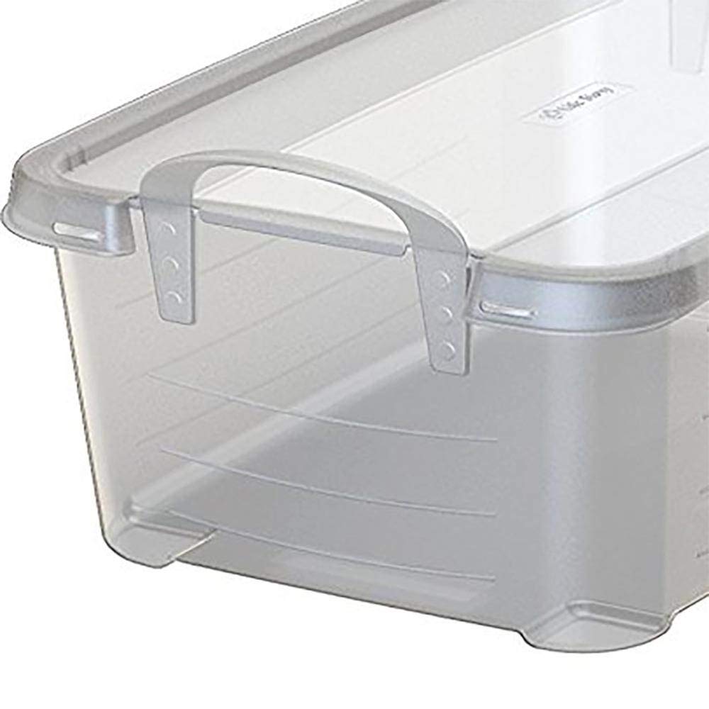 14 Quart Clear Stackable Plastic Storage Bins with Lids - 24 Pack Organizer Boxes for Home, Office, Closet & Garage Organization - Durable Storage Containers for Toys, Clothes, Seasonal Decor & Supplies