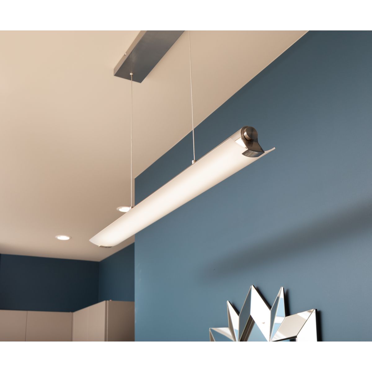 Concourse LED Collection - Modern One Light LED Linear Pendant Light Fixture for Kitchen Island, Dining Room & Office Lighting | Energy Efficient Contemporary Hanging Light