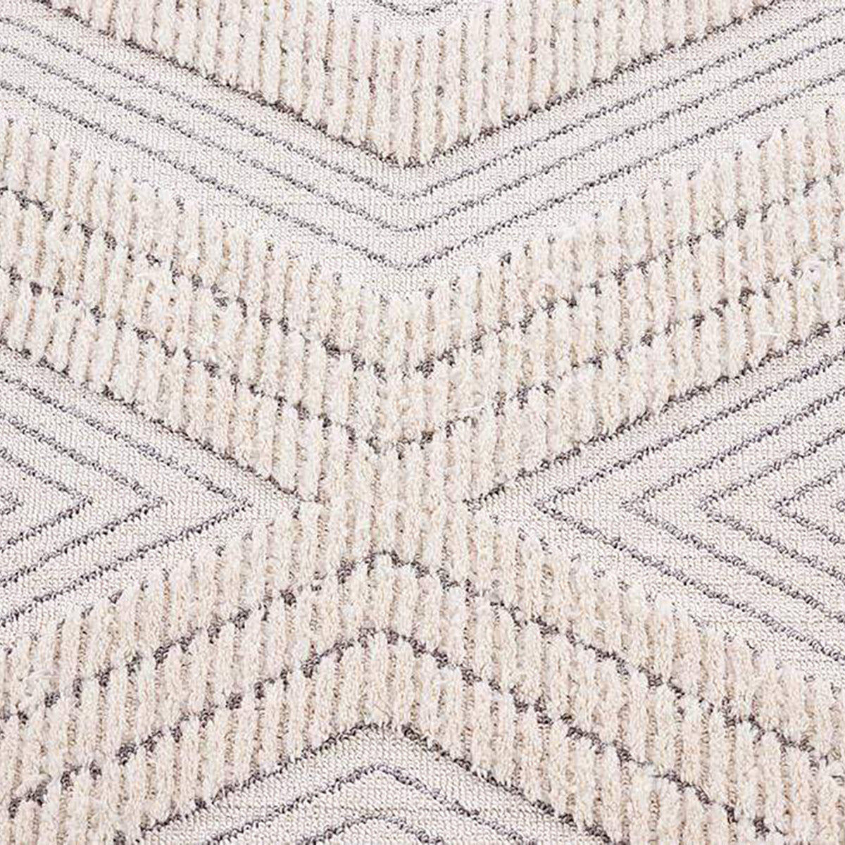 Handmade Dayna Textured Diamond Tribal Rug - Boho Chic Area Rug for Living Room, Bedroom & Office Decor