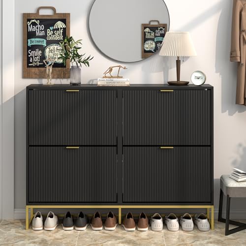 Black 4 Drawers