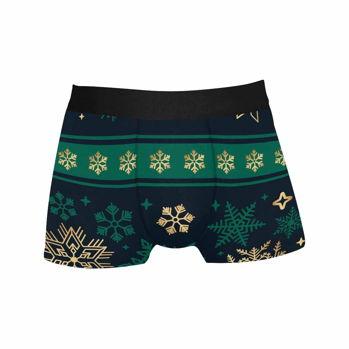 InterestPrint Men's Classic Fit Boxer Briefs - Soft Breathable Cotton Underwear with Chalkboard Doodle Design - Perfect for Everyday Wear, Gym & Lounge