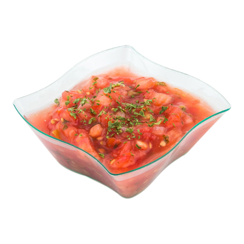 6 oz Square Seagreen Plastic Aqua Bowl - 3.25