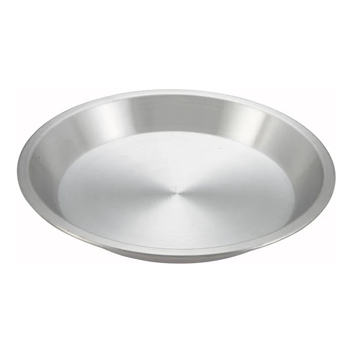 Winco 9-Inch Tapered Aluminum Pie Pan - Commercial Grade Bakeware for Perfect Pies, Tarts & Quiches | Ideal for Home Baking, Restaurants & Bakeries