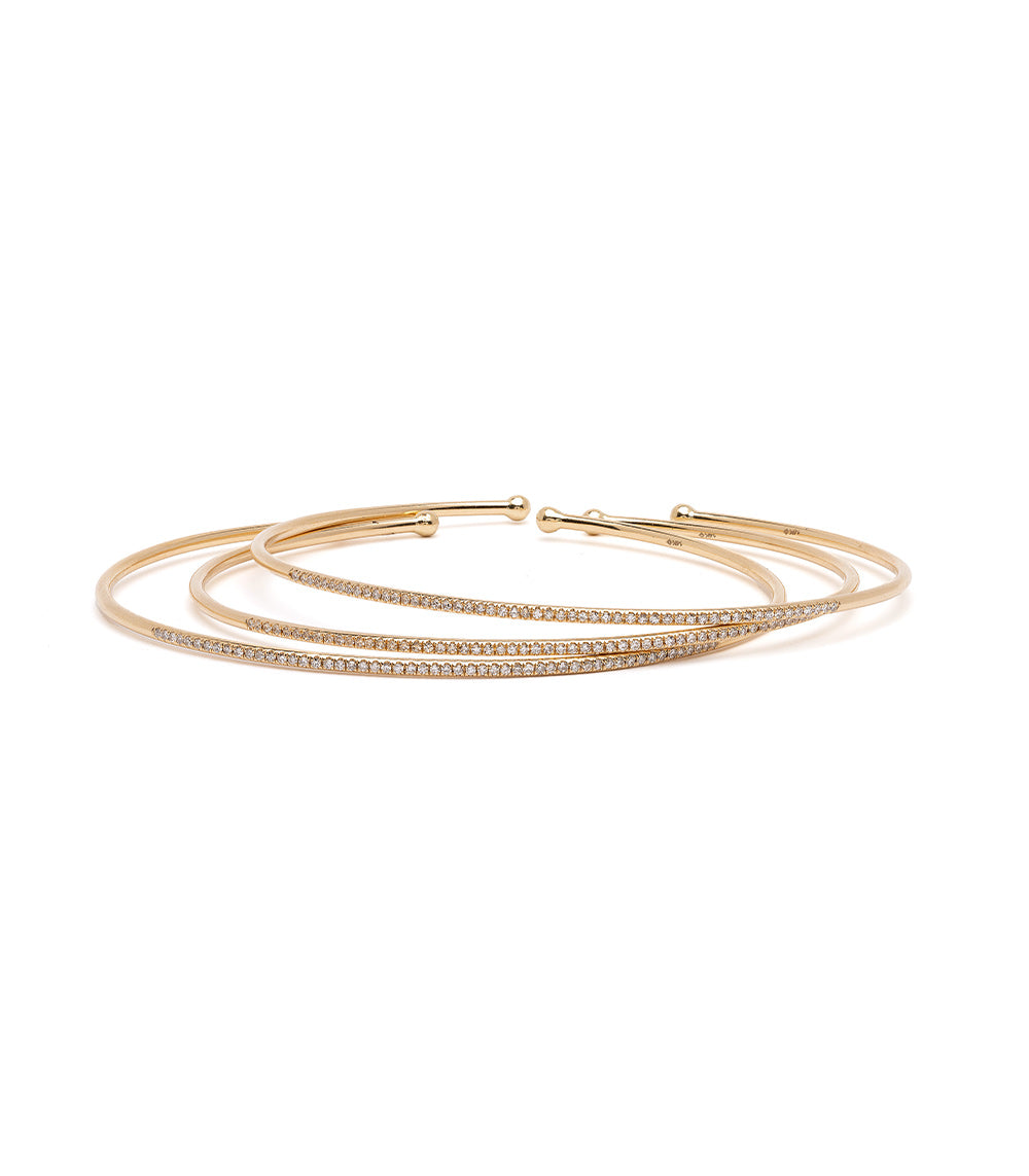 Exquisite Tiny Diamond Cuff Bracelet for Women - Elegant Minimalist Jewelry for Everyday Wear, Date Nights & Special Occasions