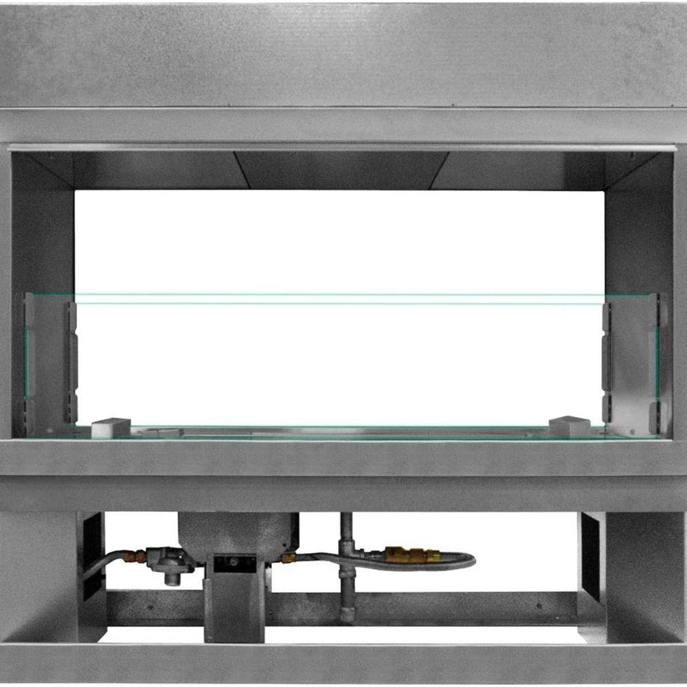 Firegear Clear View Conversion Kit for Kalea Bay Fireplace - Upgrade Your Fireplace with Easy Installation for Cozy Indoor & Outdoor Gatherings