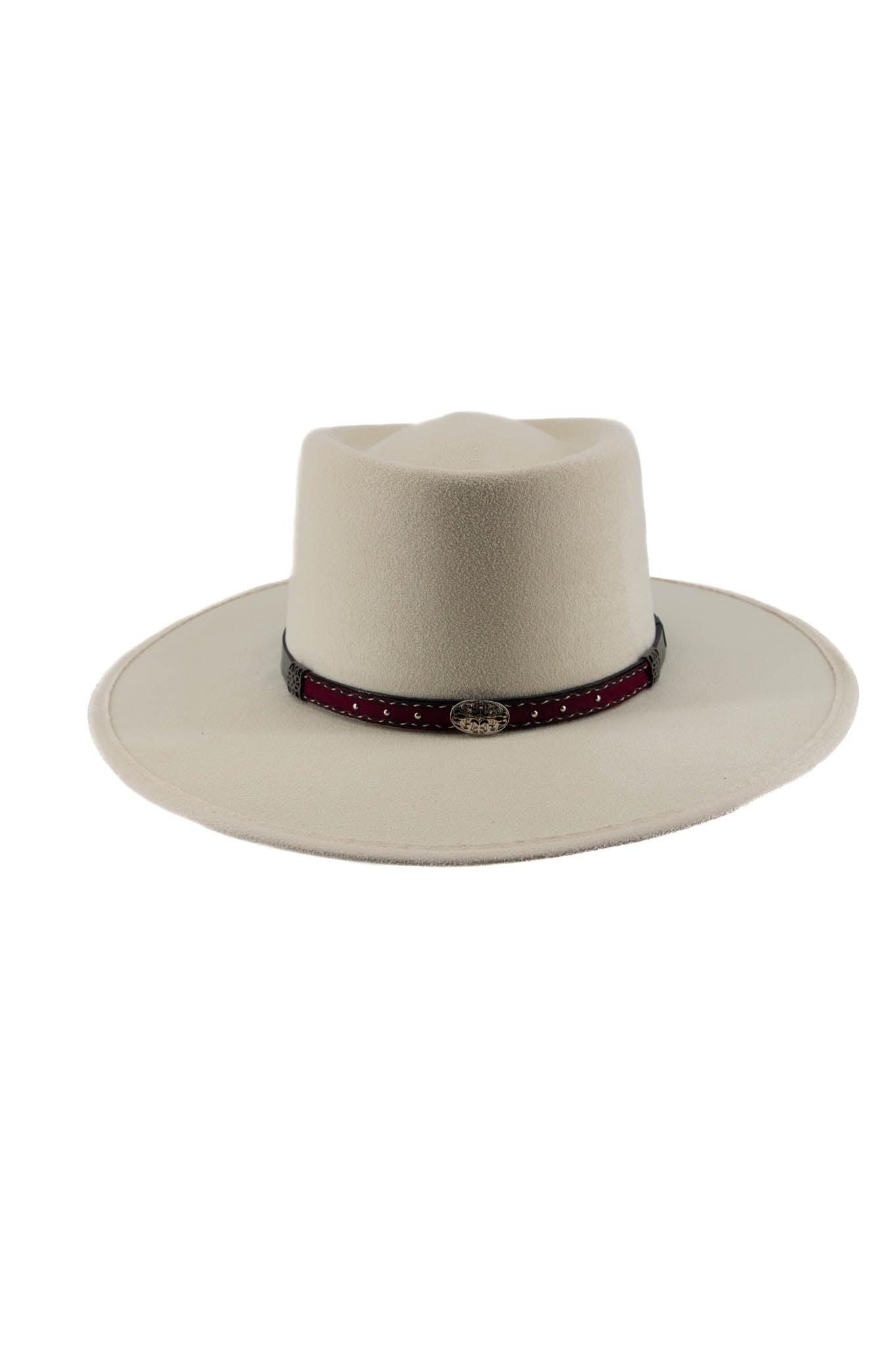 Rock'em Oval Topback Suede Hat for Men & Women - Vintage Style Fedora with Brim - Perfect for Outdoor Events, Concerts, and Casual Wear
