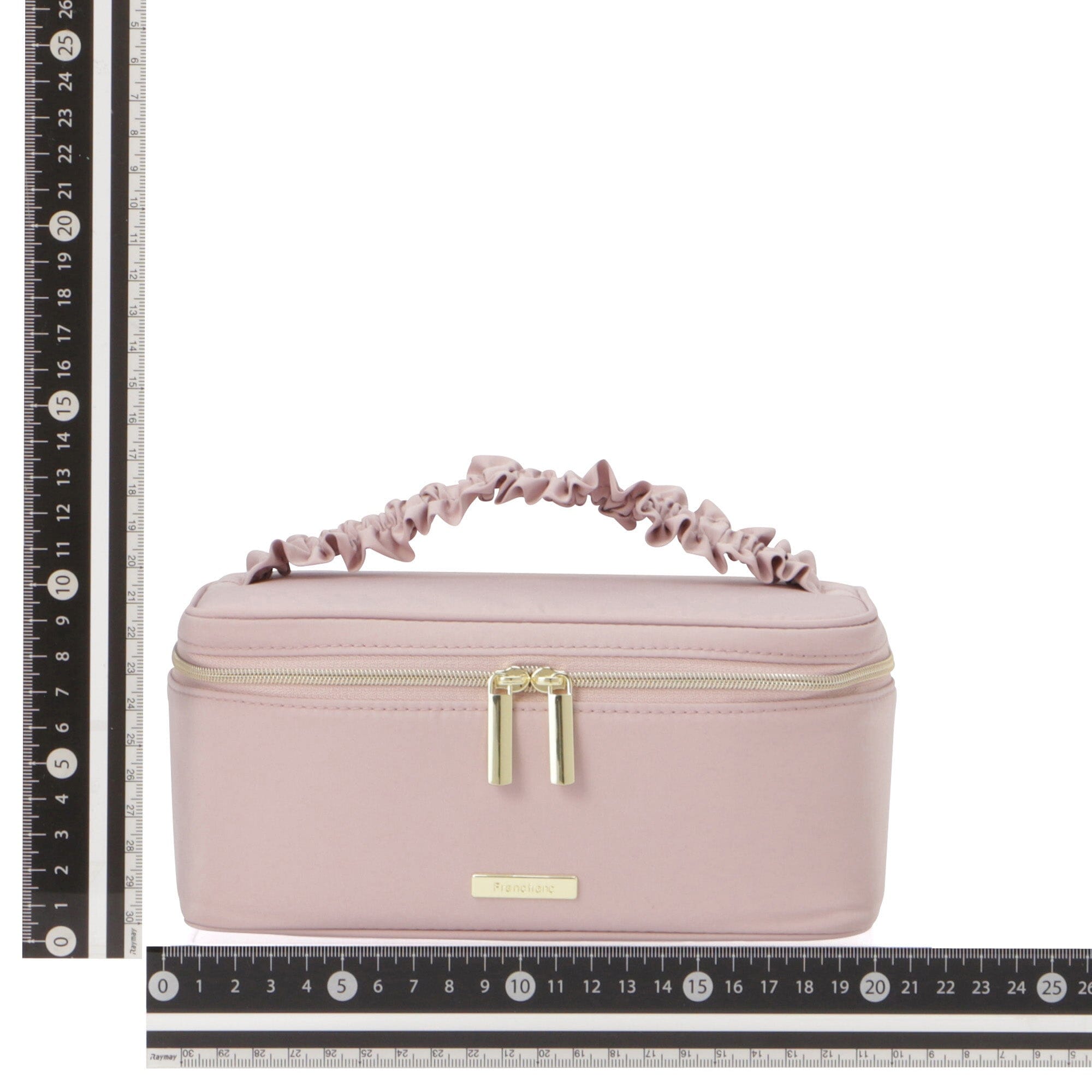 Frilly Vanity Pouch for Women - Small Pink Cosmetic Bag | Perfect for Makeup, Travel & Bridal Essentials Storage